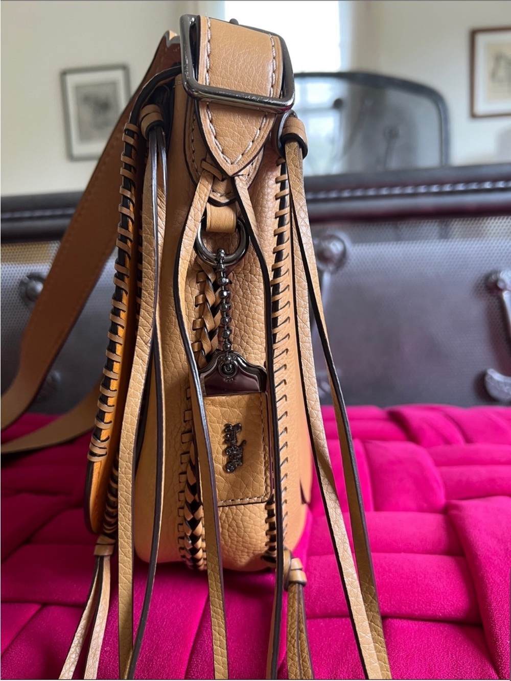 Coach 1941 Fringed Saddle Messenger bag - Picture 6 of 16